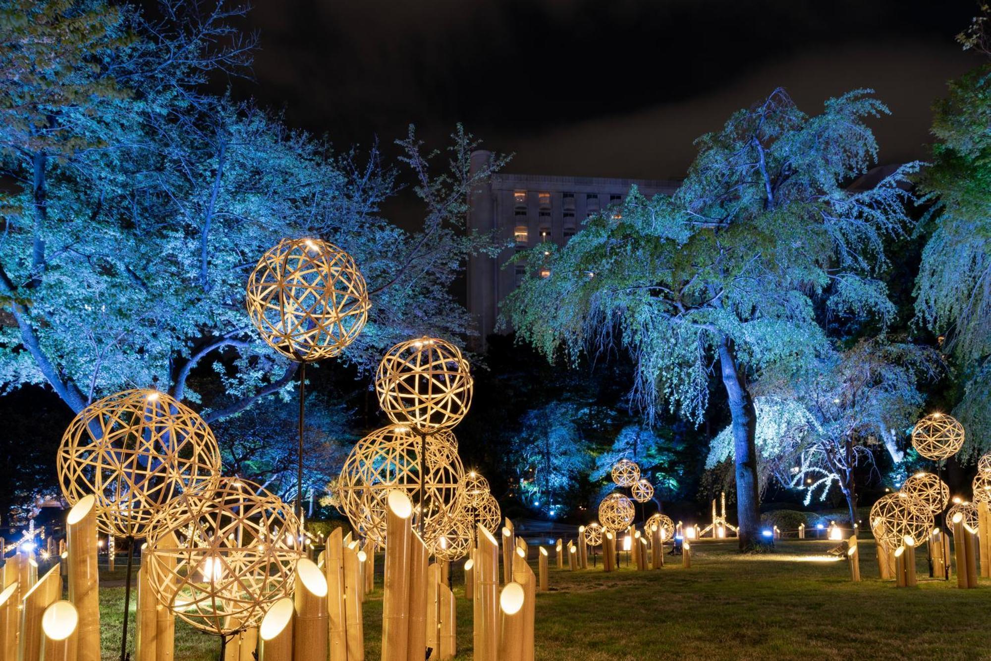 Grand Prince Hotel Takanawa Токио Экстерьер фото Illumination of the park